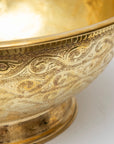 Engraved Brass Vessel Sink, Brass Bathroom Sink