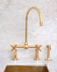 Brass Bridge Steed Kitchen Faucet