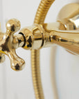 Unlacquered Brass Shower System, Rainfall Headshower
