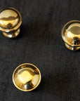 Unlacquered Brass Knobs, Antique Brass Round Knob, Vintage Cabinet Knobs