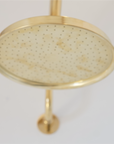 Unlacquered Solid Brass Rain Shower Head, Rose Shower Head