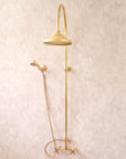 Unlacquered Brass Exposed Shower System