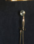 Solid Brass Rainfall Shower, Unlacquered Brass Shower Set