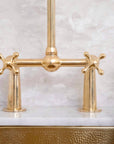 Brass Bridge Steed Kitchen Faucet