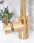 Unlacquered Brass Single Hole Basin Faucet, Brass Mixer Faucet