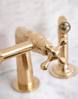 Brass Bridge Steed Kitchen Faucet