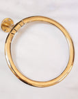 Unlacquered Brass Towel Holder