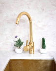 Unlacquered Brass Single Hole Basin Faucet, Brass Mixer Faucet