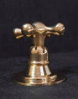 Unlacquered Brass Deck Mounted Faucet, 3 Holes Bathroom Faucet