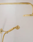 Unlacquered Brass Shower System, Rainfall Headshower
