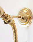 Unlacquered Brass Exposed Shower - High Pressure System Shower