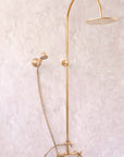 Unlacquered Brass Exposed Shower System
