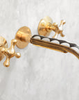 Brass Wall Mounted Faucet for Bathroom