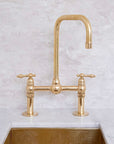 Brass Kitchen Bridge Faucet - Seven