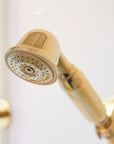 Unlacquered Brass Exposed Shower - High Pressure System Shower