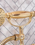 Unlacquered Brass Bath Tub Filler, Brass Wall mounted Tub Filler