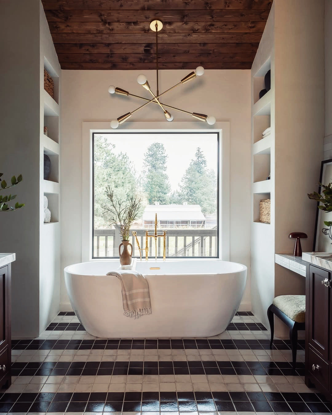 Unlacquered Brass Floor Mounted Bath Tub Filler