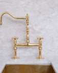 Unlacquered Brass Classic Bridge Faucet