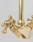 Unlacquered Brass Single Hole Faucet, Brass Bathroom Faucet