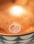 Copper and Wood Vanity Vessel Sink