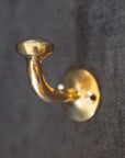 Unlacquered Solid Brass Hook, Multi use Hook For Storage