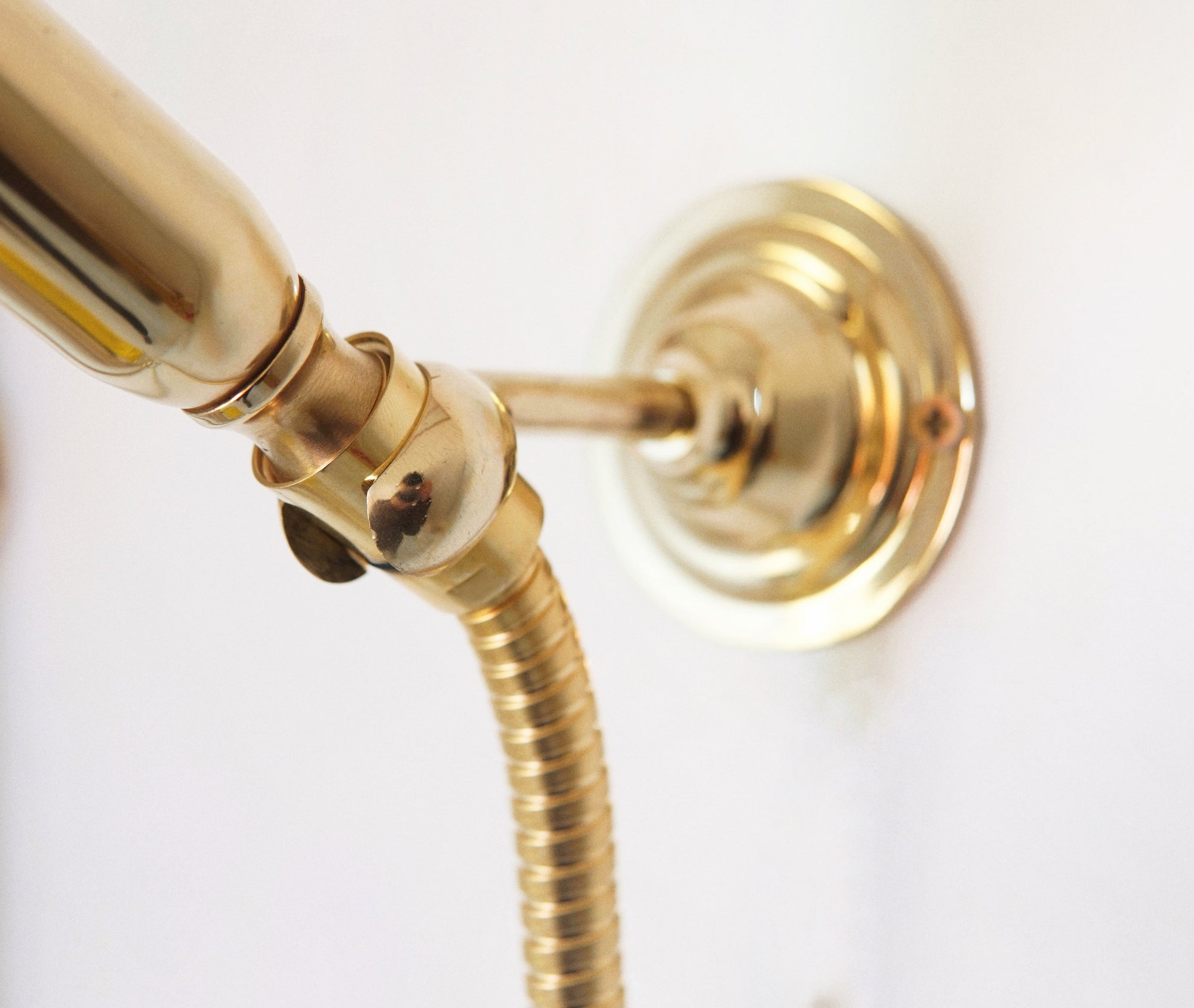 Unlacquered Brass Exposed Shower - High Pressure System Shower
