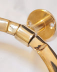 Unlacquered Brass Towel Holder