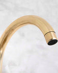 Unlacquered Brass Single Hole Basin Faucet, Brass Mixer Faucet