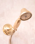 Unlacquered Brass Exposed Shower System