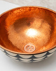 Copper and Wood Vanity Vessel Sink